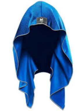 Mission Cooling Hoodie Towel in Blue New in Box